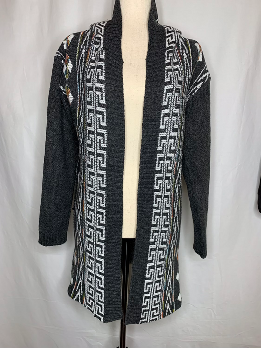 Aztec Skies Hooded Cardigan Sweater