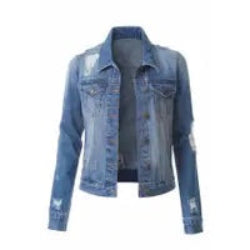 I’ll Take It! Denim Jacket | Medium Wash Distressed Denim Jacket