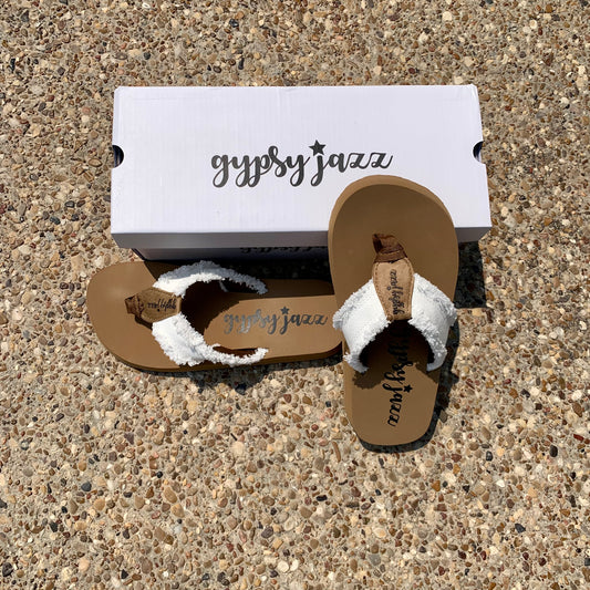 Off White Flip Flops