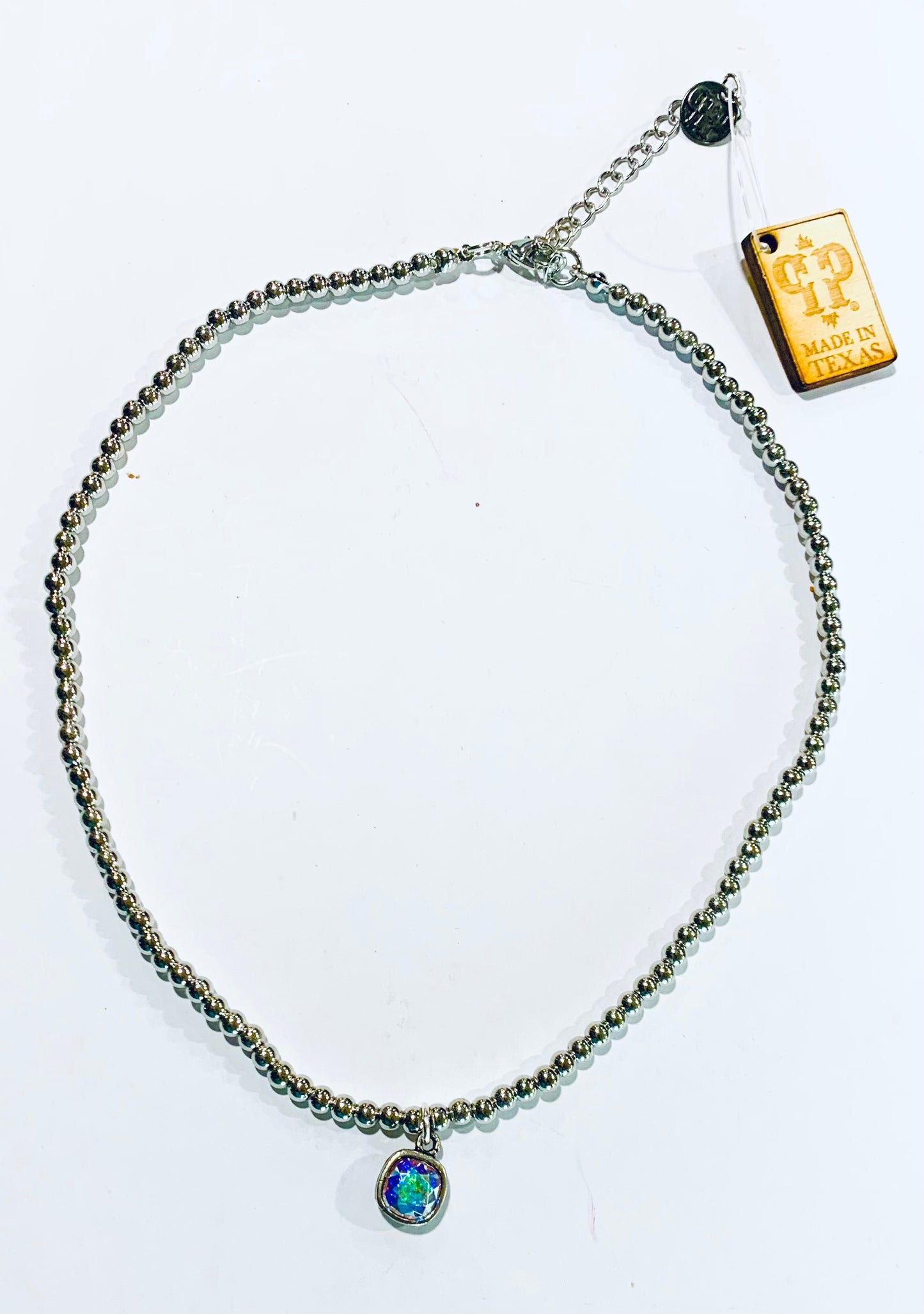 Silver Beaded Choker Necklace | Silver Ball Choker Necklace
