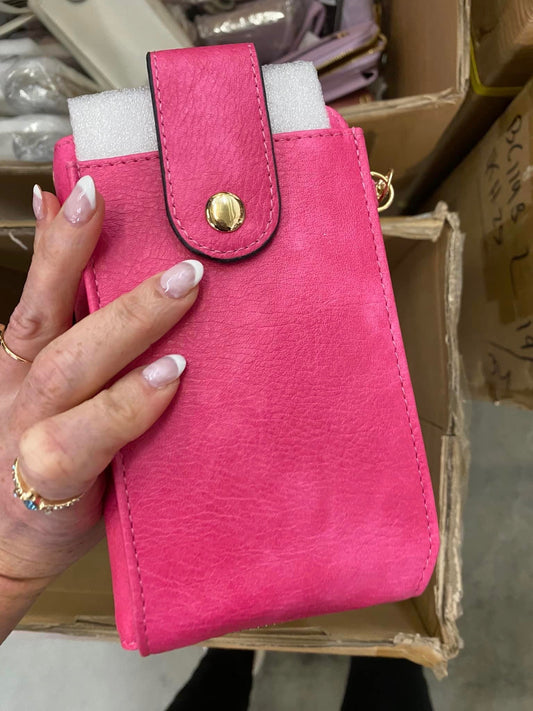 Phone Wristlet Crossbody Bag | Vegan Leather Phone Wristlet Crossbody