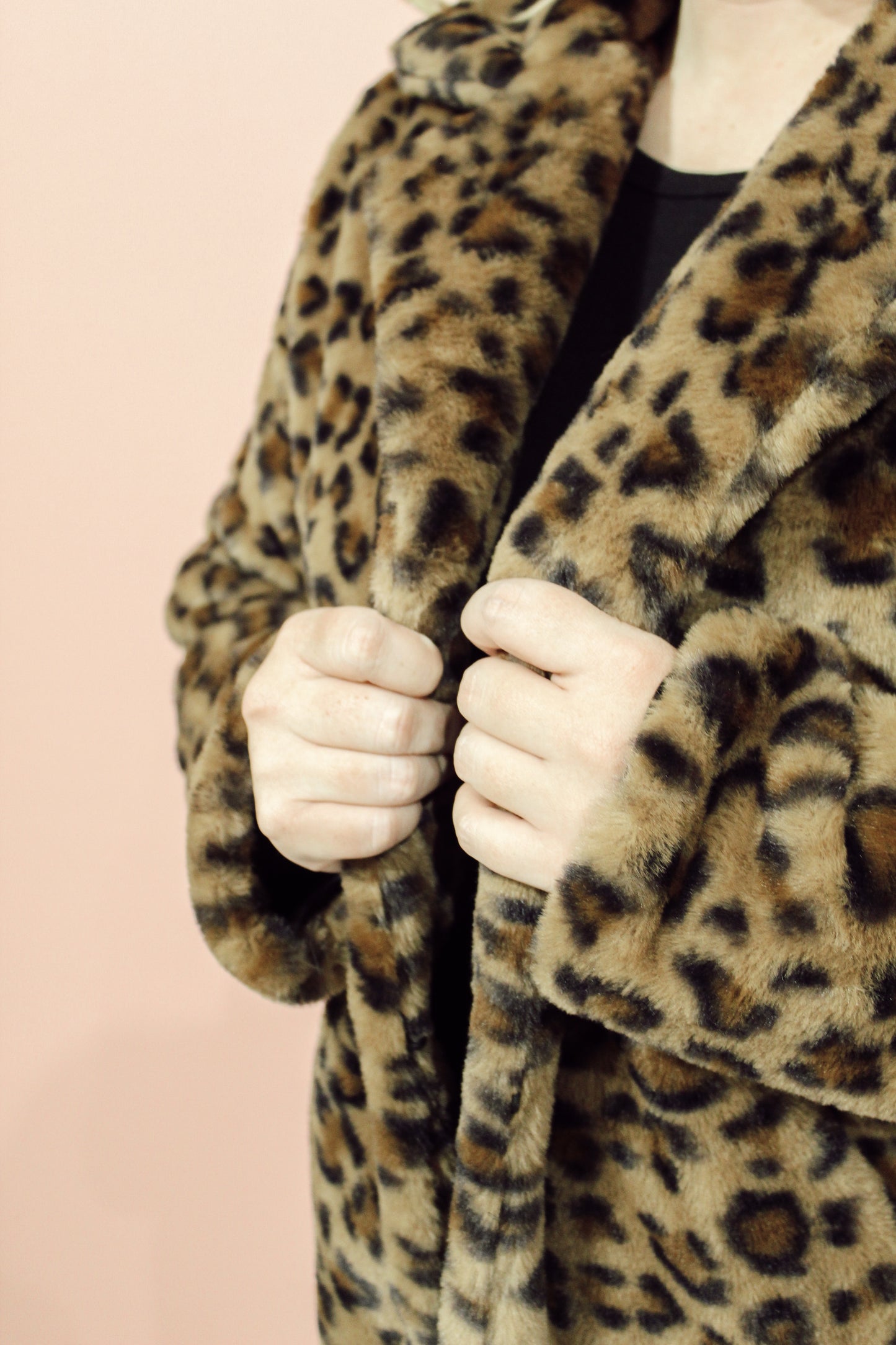 Wrapped Around Your Finger Coat | Soft Luxurious Leopard Coat
