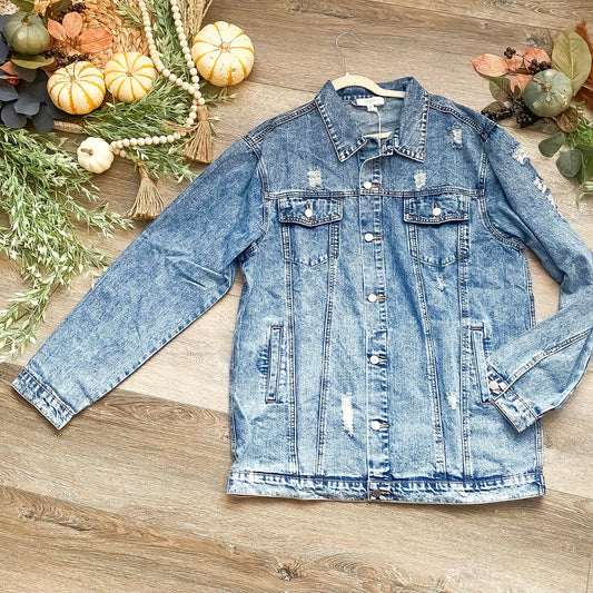 Denim Blues Plus Jacket