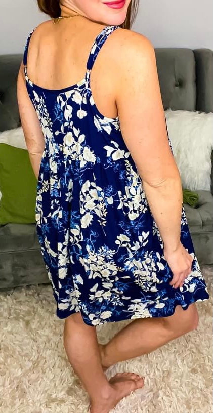 Blue Hawaiian Dress