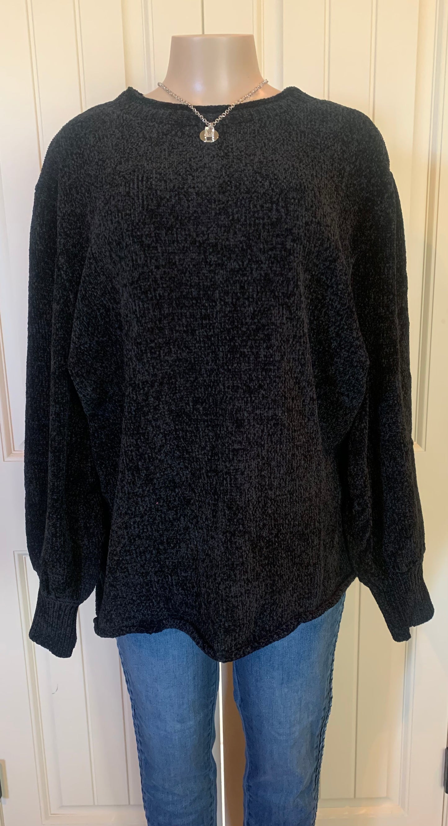 Midnight Hour Chenille Sweater